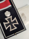 Unissued 1957 cased Knights Cross with oak leaves